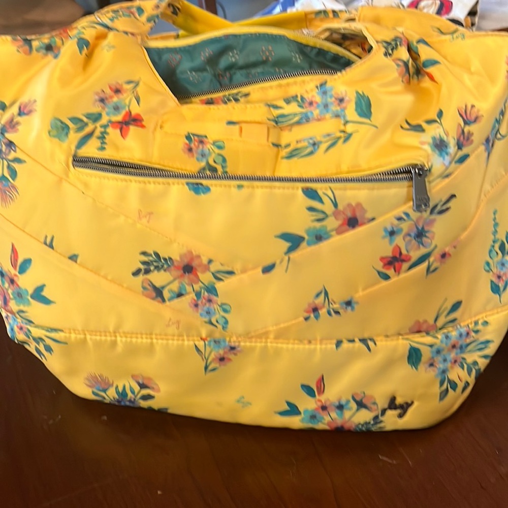 Lug Gondola Bouquet Yellow Floral Tote